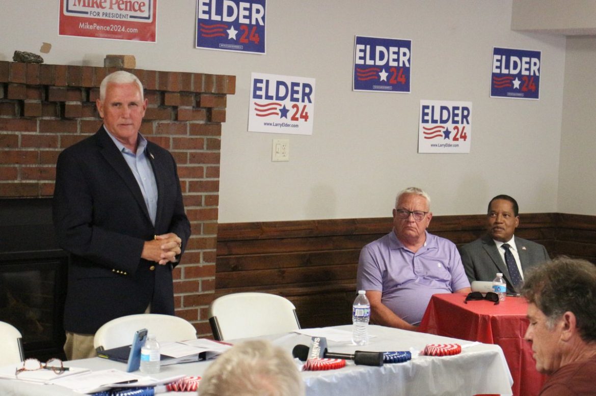 Mike Pence & Larry Elder make joint campaign stop in Pottawattamie County