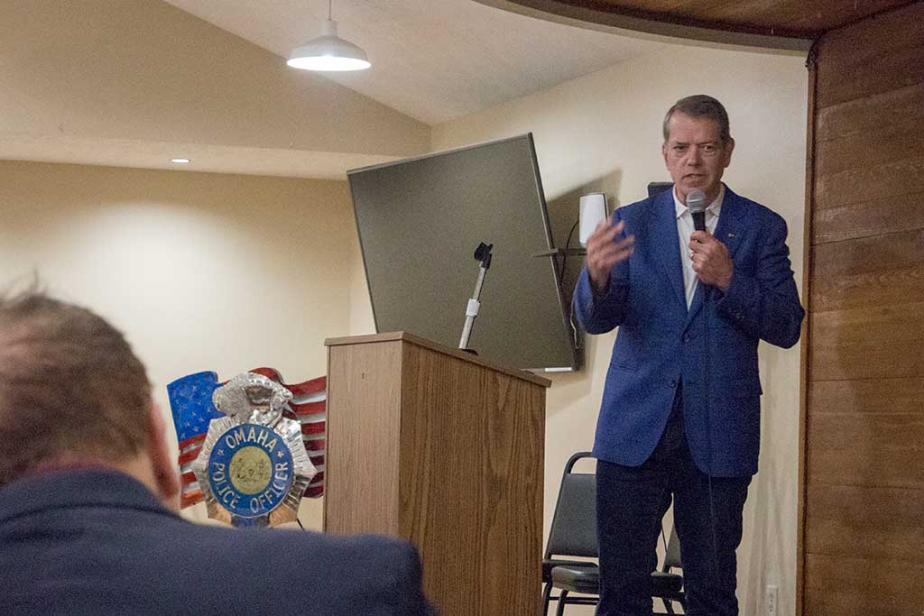 Pillen speaks of budget cuts, property taxes at Pachyderm Luncheon