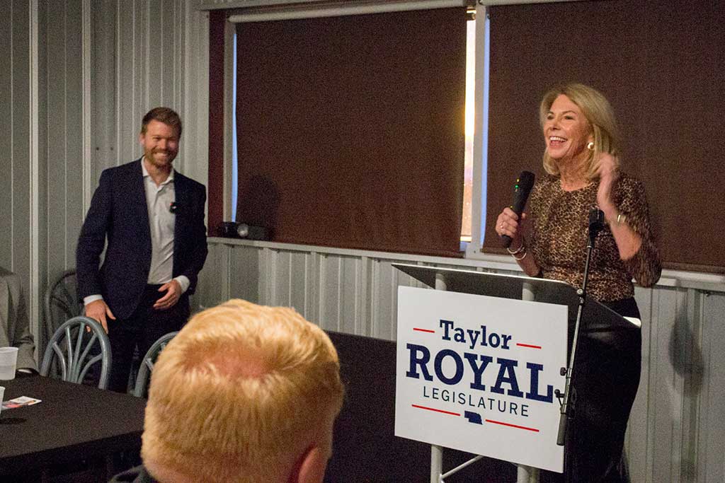 Taylor Royal kicks off campaign with former rival, Jean Stothert, outlines campaign for District 18
